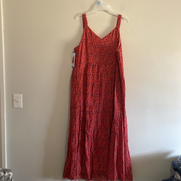 Joie Tea Room floral Maxi dress red tiered large NEW - Picture 7 of 7